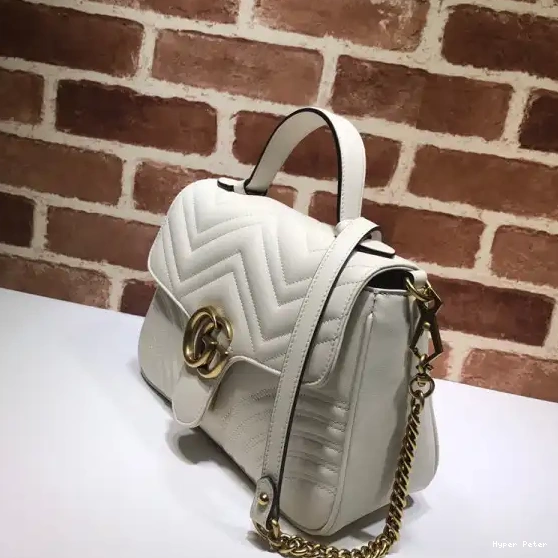 Hyper Peter Small Handle Top Bag GG Marmont GUCCI 0521